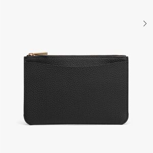 Cuyana Black Leather Clutch